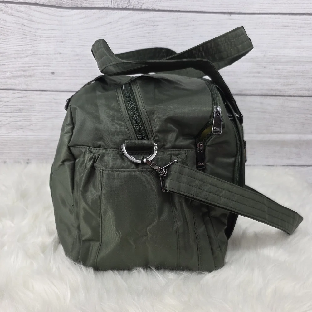 Lug Propeller Green Quilted Gym / Overnight Duffle Bag